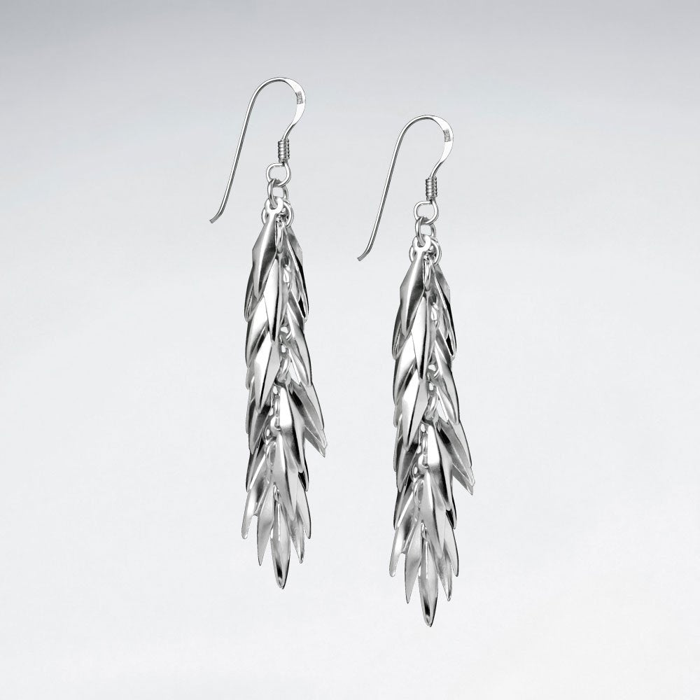 Sterling Silver Layered Dangle Earrings