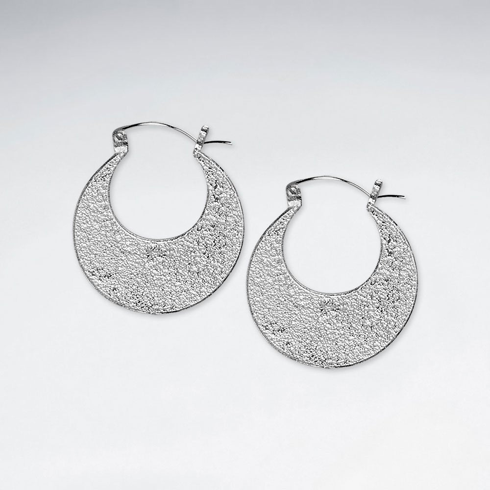 Graduated U-Hoop Clasp Closure Earrings