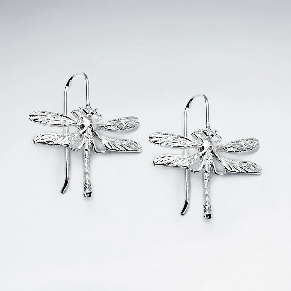 Dragonfly Silver Earring