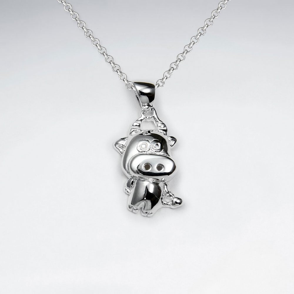Ox Silver Pendant