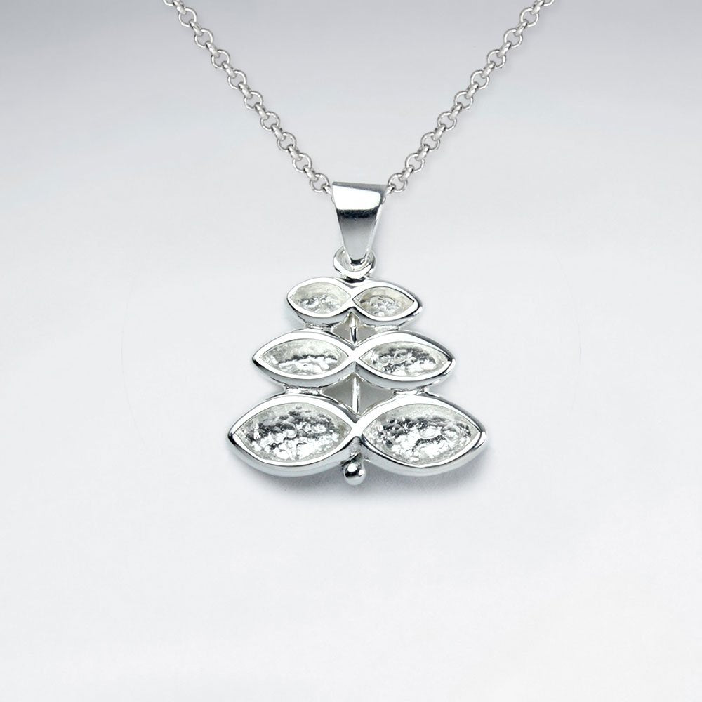 Tiered Infinity Inspired Dangle Pendant