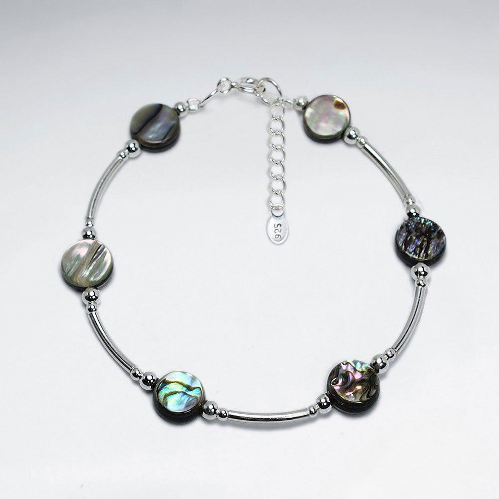 Silver Bracelet With Pawa Disk