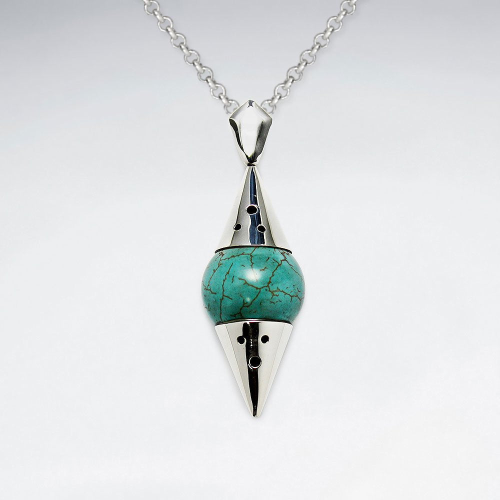 Turquoise Silver Pendant