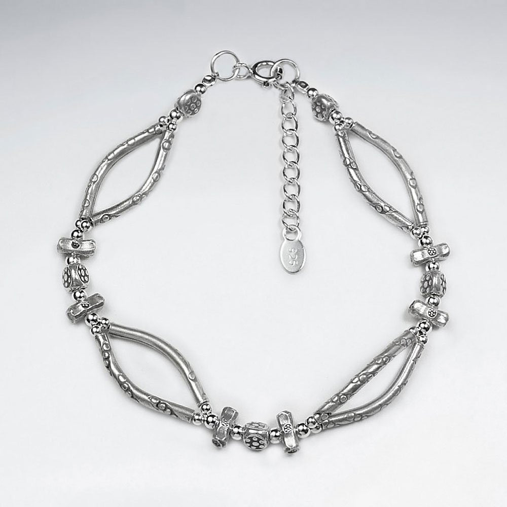 7" Thai Handmade Open Charm Design Bracelet