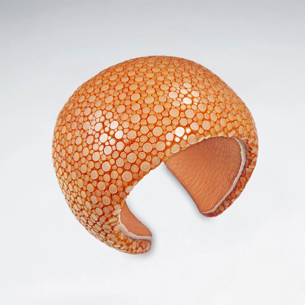 42 mm Width Orange Stingray Bangle