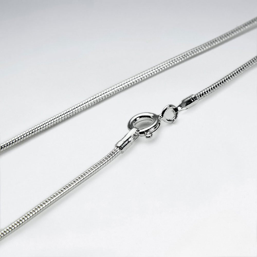 Snake Round 925 Silver Chain