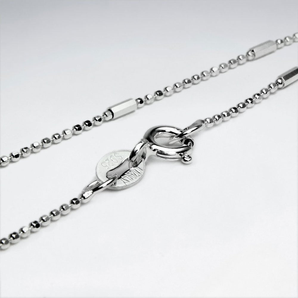 Mixed Ball  925 Silver Chain
