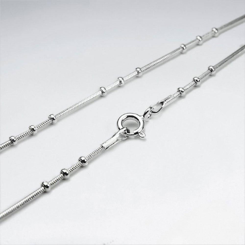 Mixed Ball 925 Silver Chain