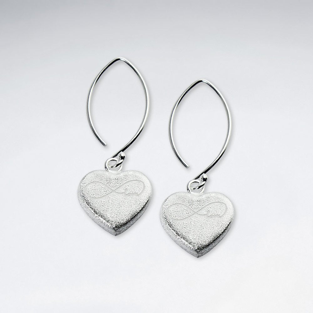 Infinity Hearts Dangle Earrings