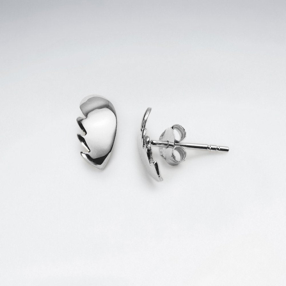 Sterling Silver wing Stud Earrings