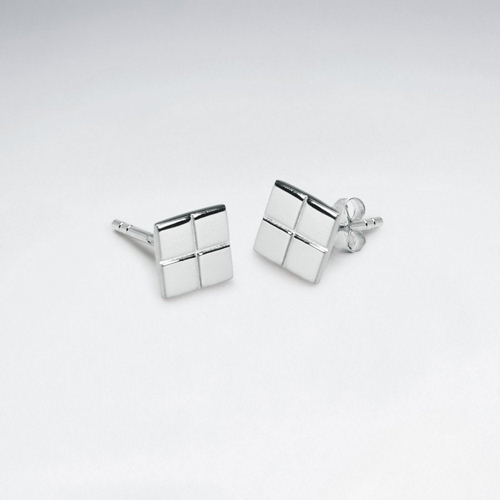 Dainty Geometric Flair Stud Earrings