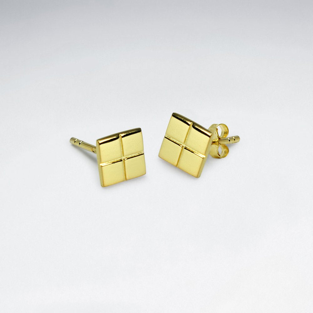 Dainty Geometric Flair Stud Earrings