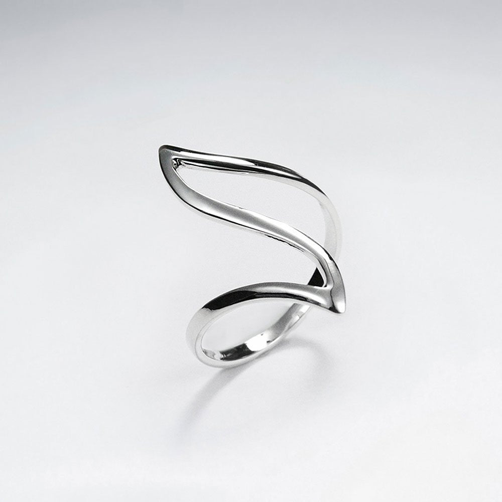 Elaborate Silver "Wave" Ring