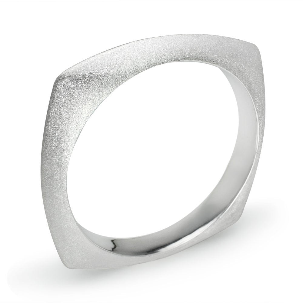 All Matte Finish Squared Stackable Bangle