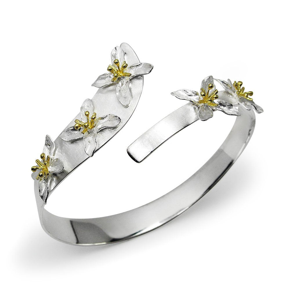 Two-Tone Eternal Blossom Bangle