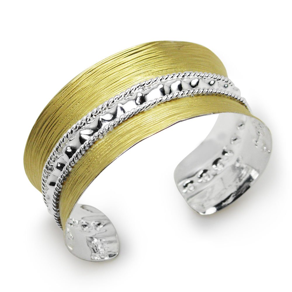 Two-Tone Dream Prestige Signature Silver Bangle