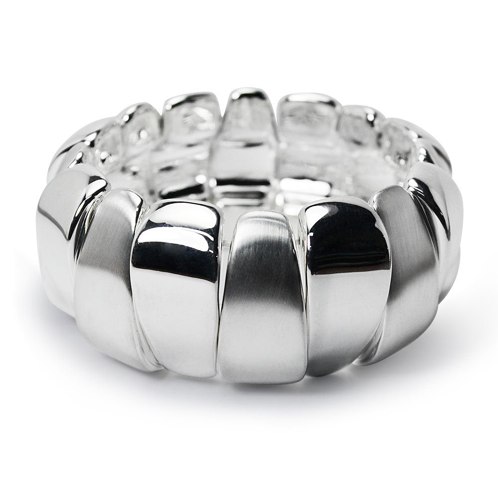 Sterling Silver Corona Petal Bangle