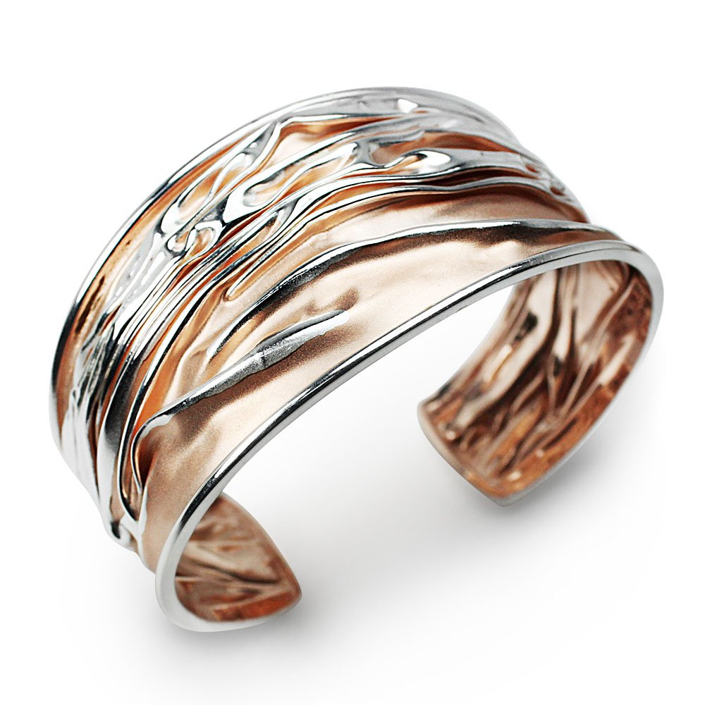 Golden Teak Collection Sterling Silver Bangle