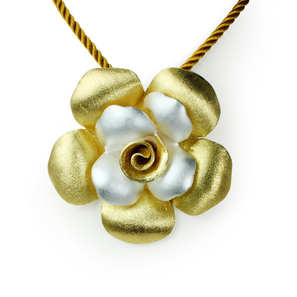 Gold Standard Signature Flower Pendant
