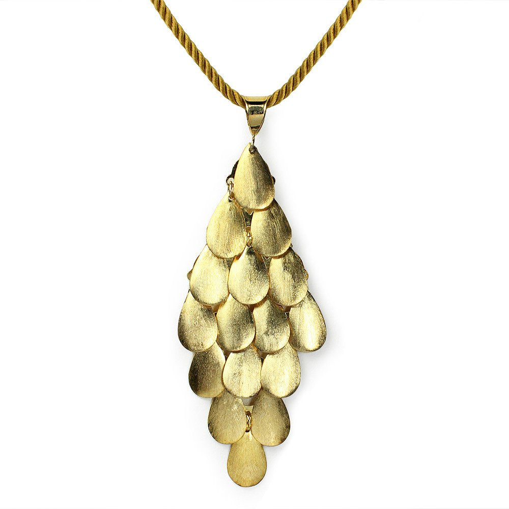 Teardrop Cascade Pendant in Sterling Silver