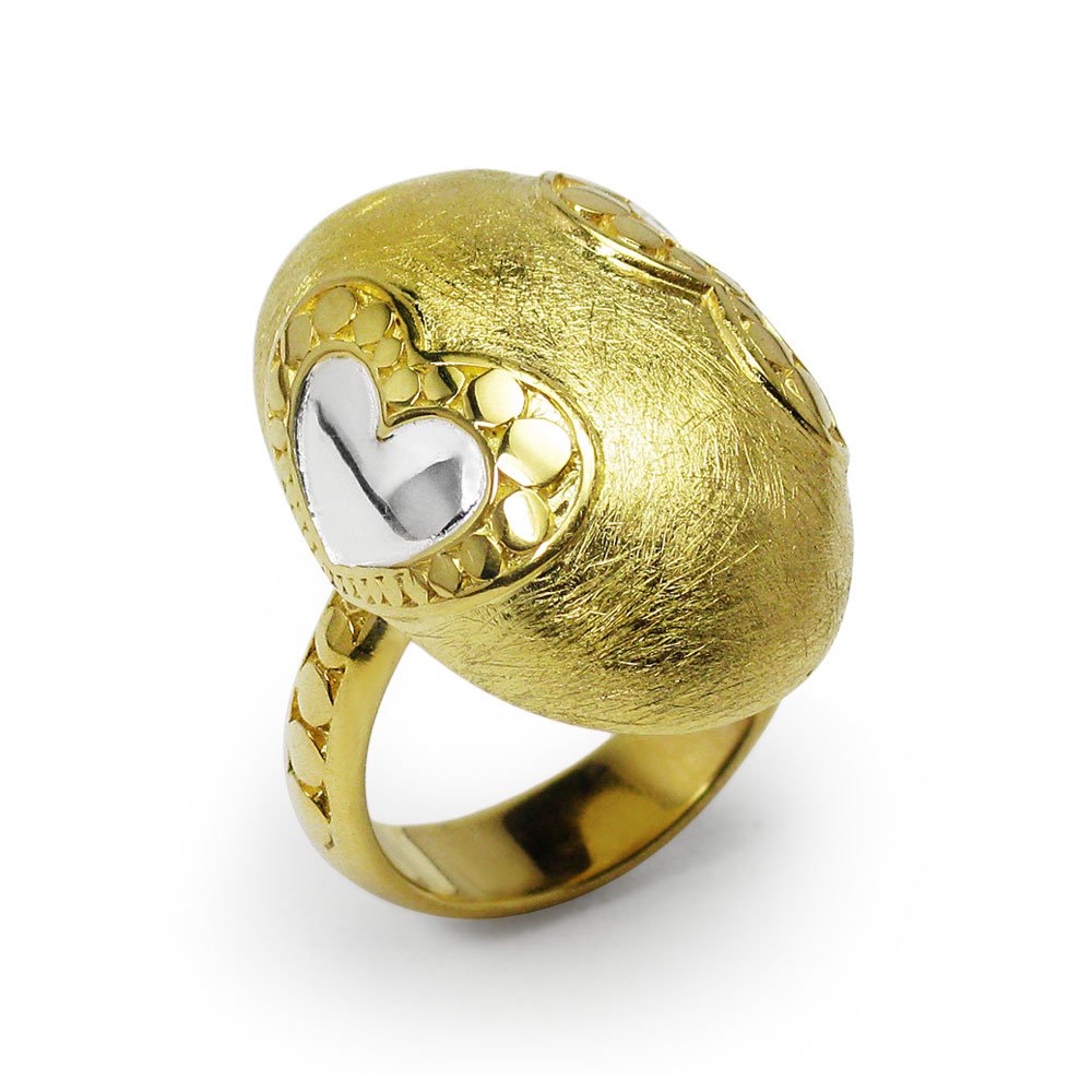 Heart's Delight Duel-Toned Statement Ring