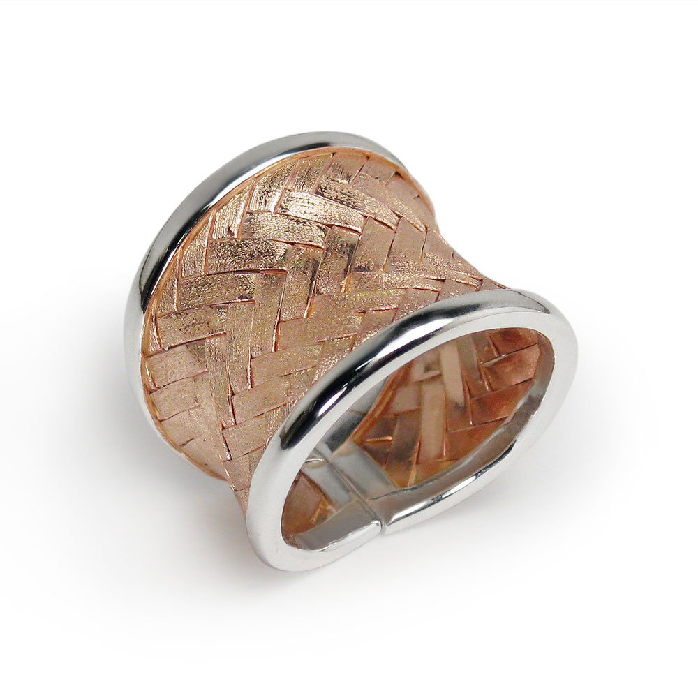 Two-Toned Basket Weave Band
