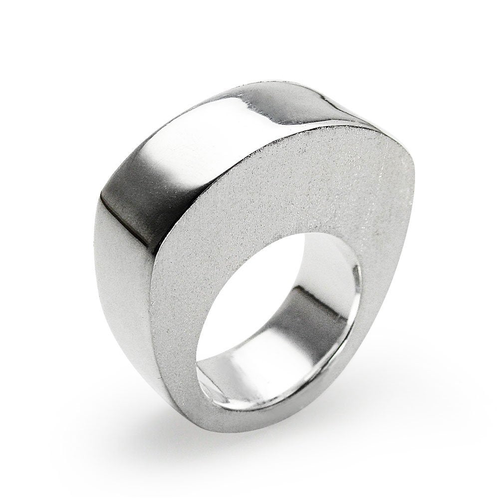 Modern Lines Sterling Silver Ring