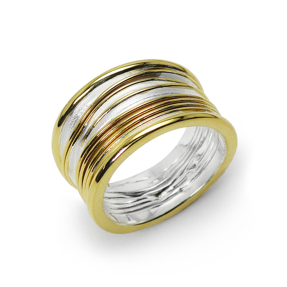 Golden Teak Collection  Sterling Silver Ring