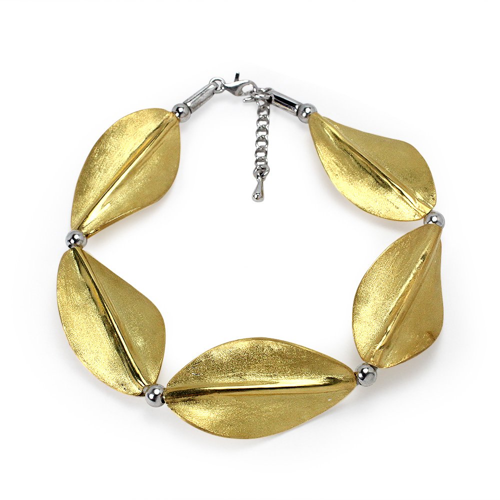 Organic Wave Leaf Inspired Bracelet