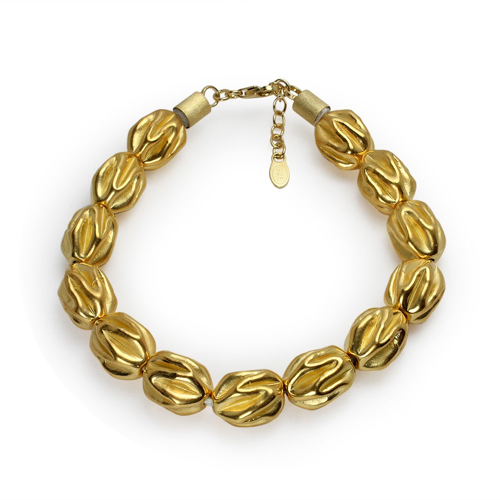 Fantastic Ruched Beaded Bracelet