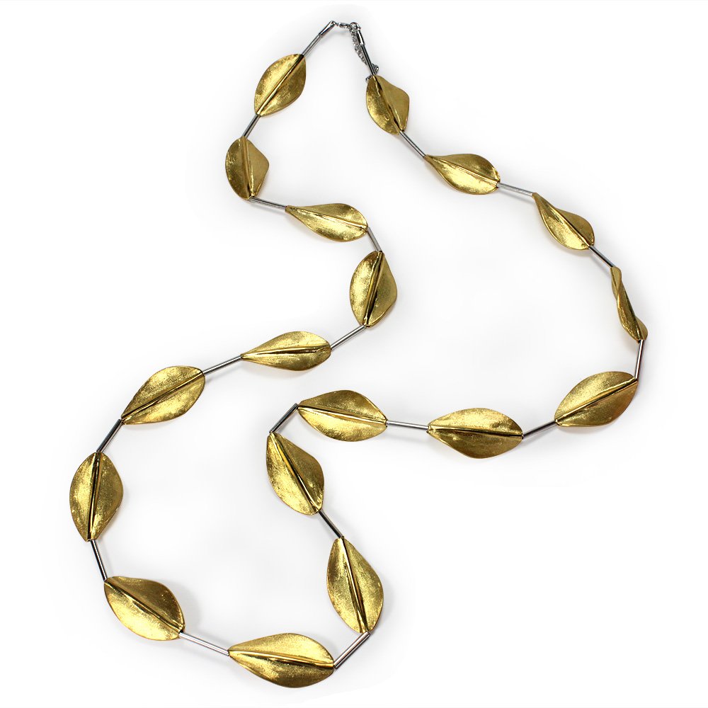 Golden Leaf Charmed Necklace