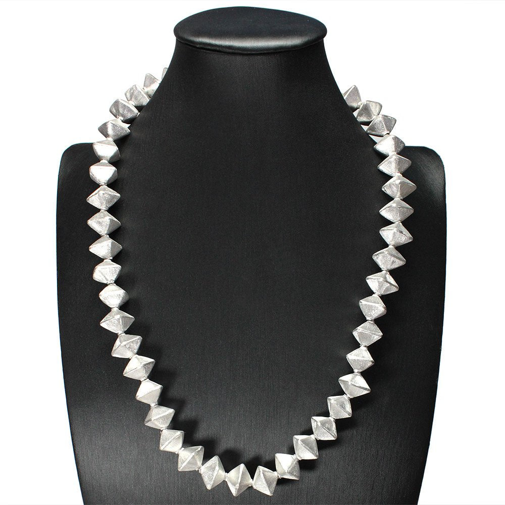 Marquise Charm Sterling Silver Necklace