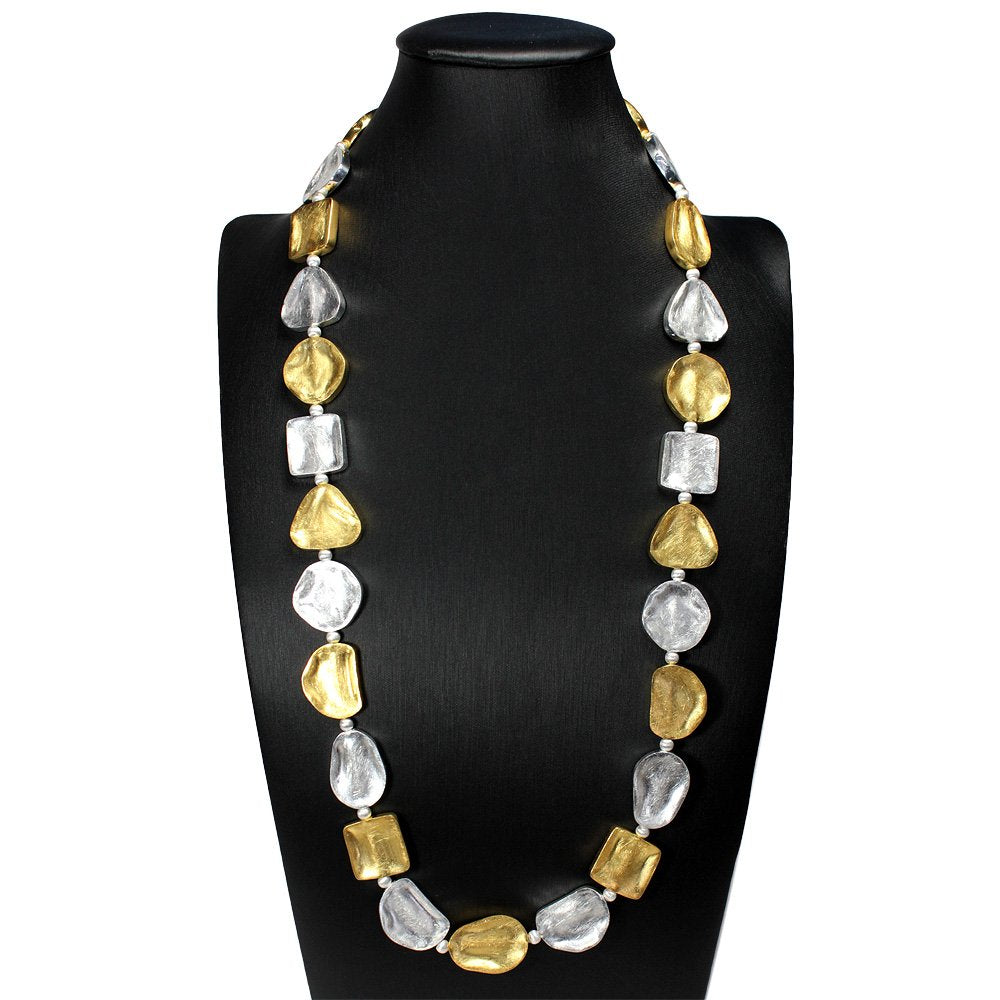 Daringly Inspired Chunky Duel Tone Necklace