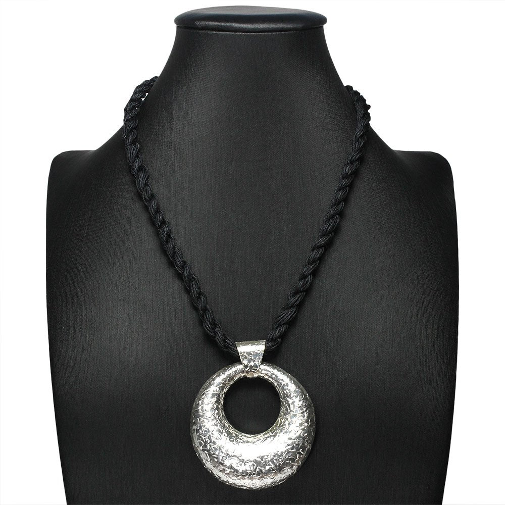 Possessions Sterling Silver Nylon Cord Necklace