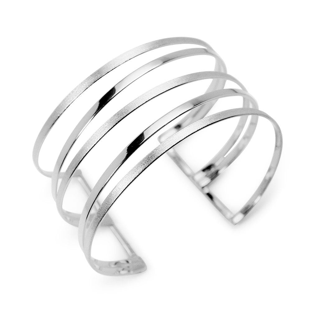 Goddess Inspired Open Angle Bangle Cuff