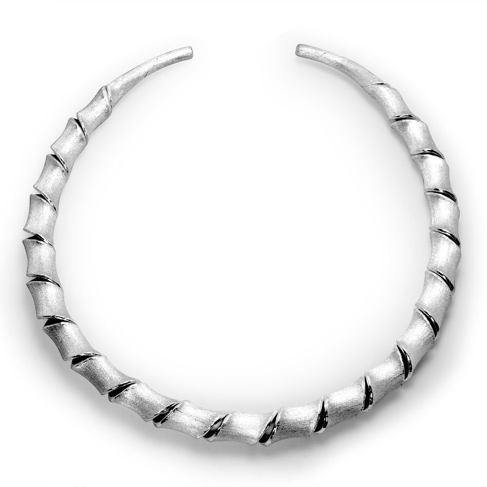 Empress of Style Sterling Silver Wrap Necklace