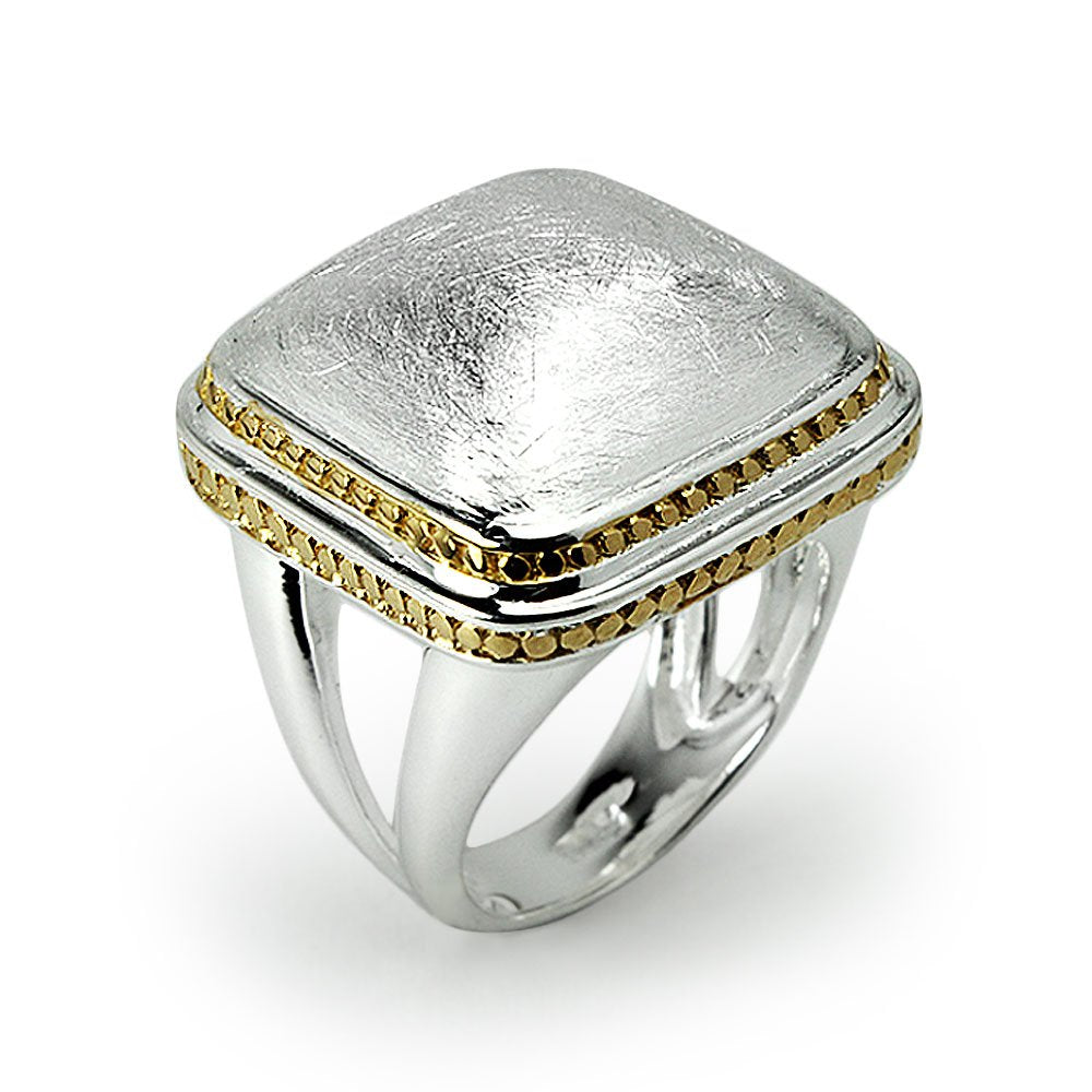 Lasting Impressions Large Sterling Silver Statement Ring