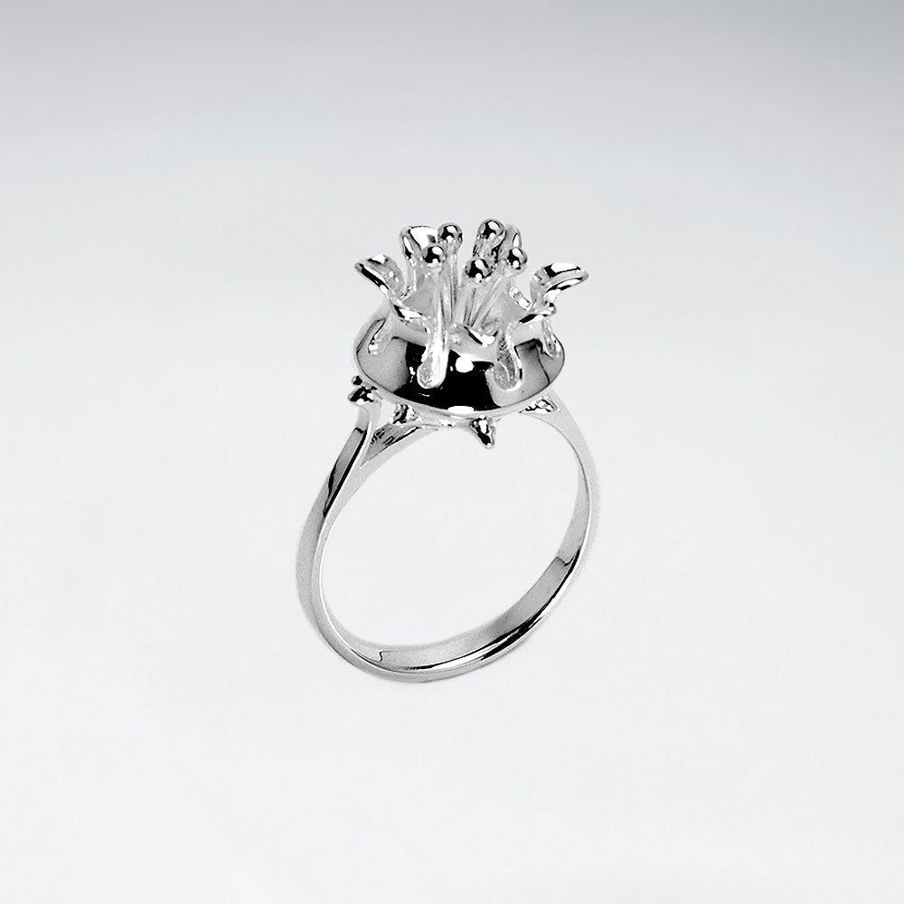 Nature's Inspired Beauty Sterling Silver Statement Ring