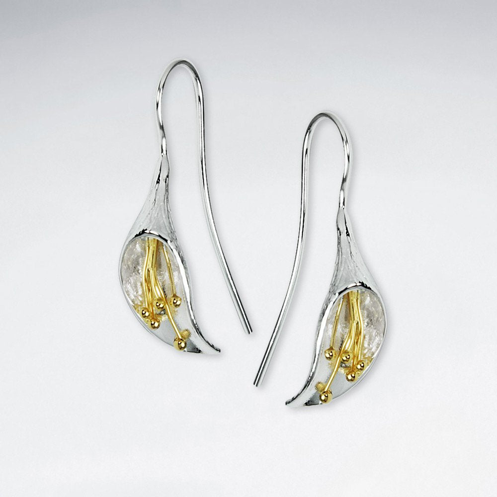 Graceful Lilies Sterling Silver Earrings