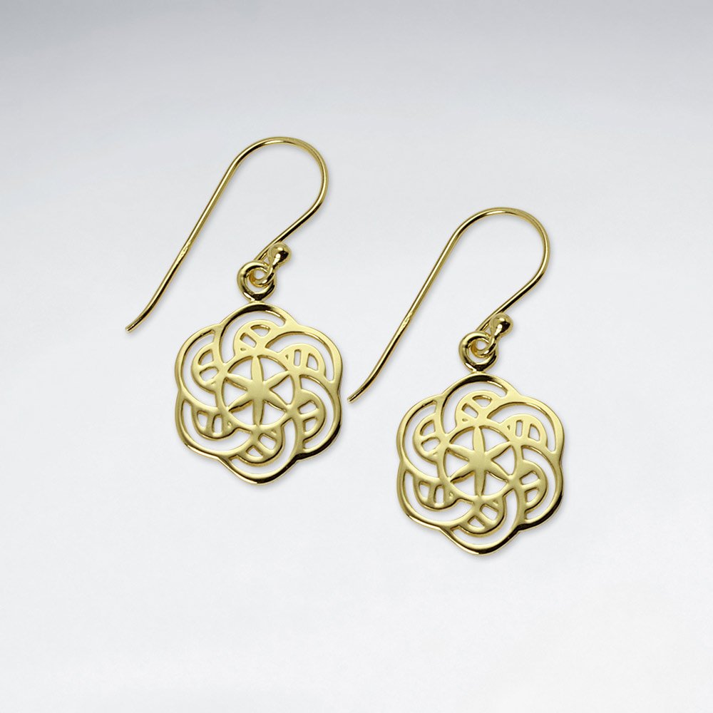Instant Drama Openwork Sterling Silver Dangle Earrings