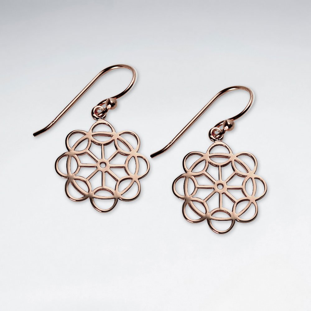 Masters of Intrigue Sterling Silver Openwork Dangle Earrings