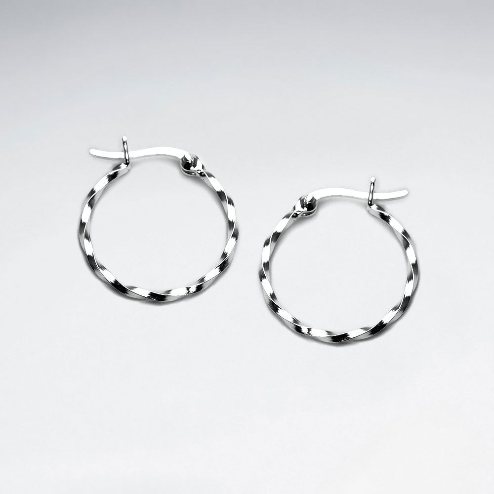 Sterling Silver Duel Twist Earrings