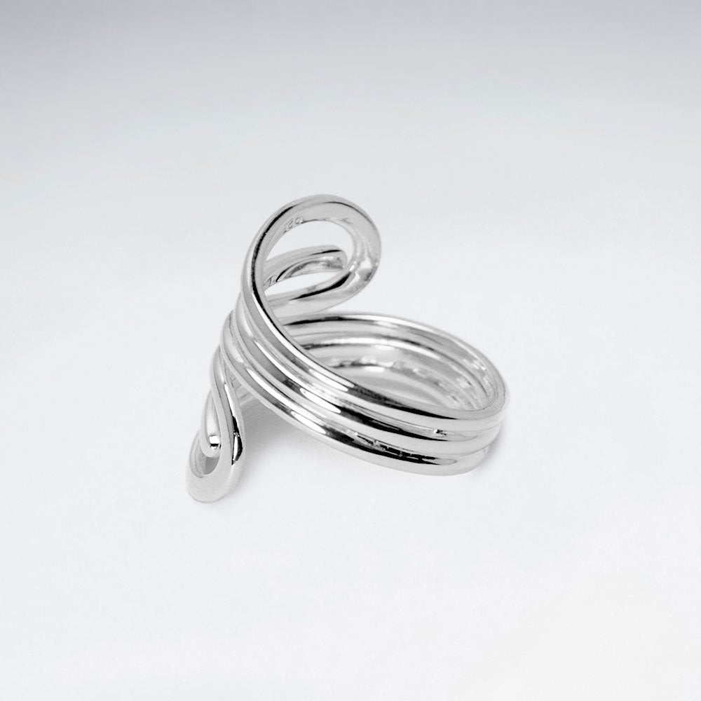 Storybook Style Sterling Silver Openwork Statement Ring