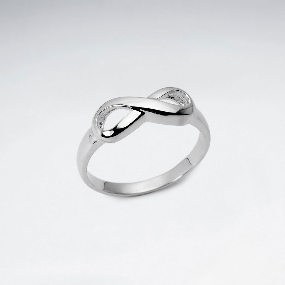Polished Sterling Silver Infinity Ring