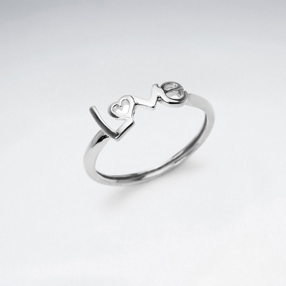 Sterling Silver "LOVE" Ring