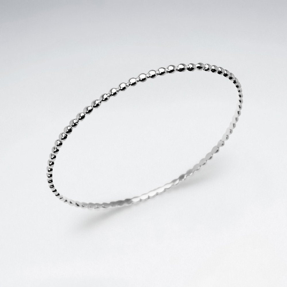 Sterling Silver Chain Bangle Bracelet