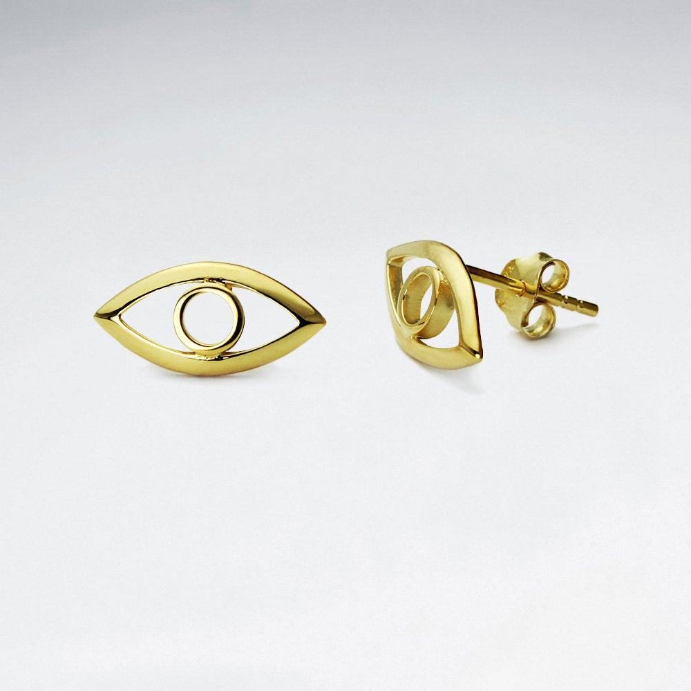 Sterling Silver Eye Stud Earrings