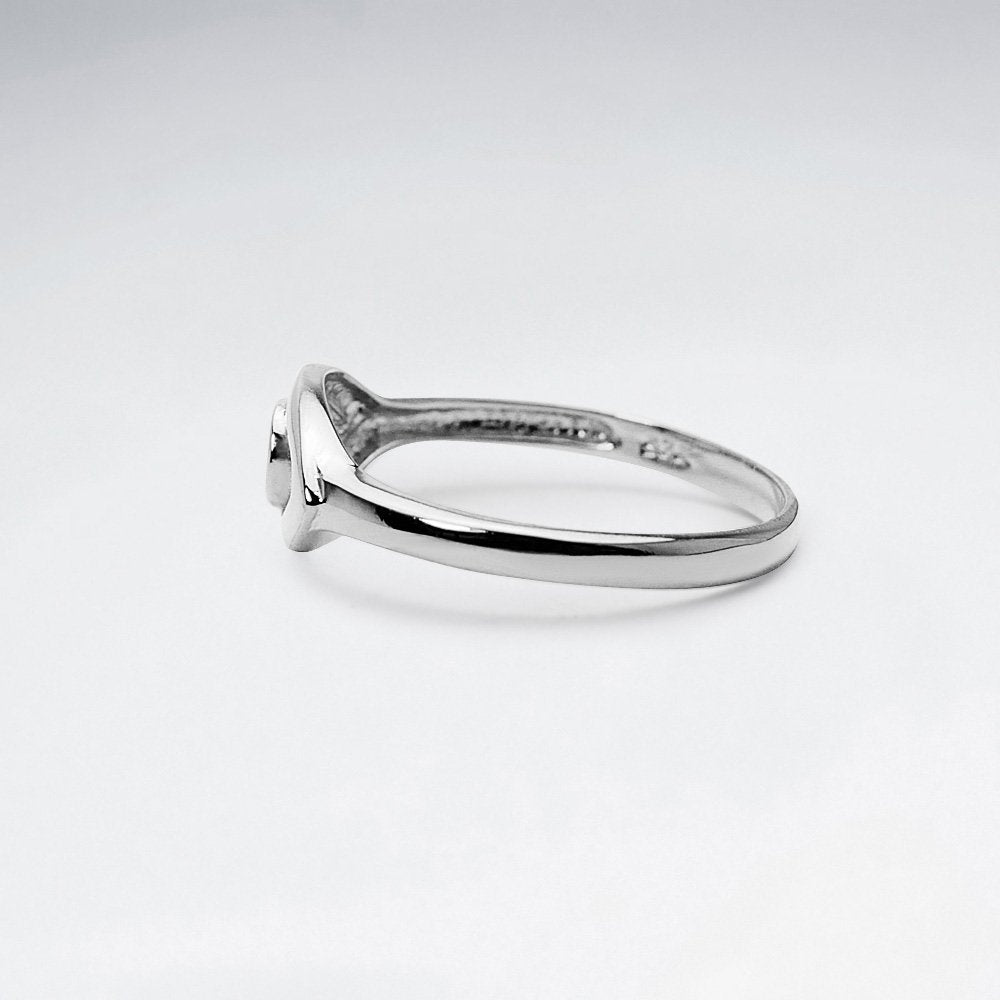 Sterling Silver Eye Cutout Ring