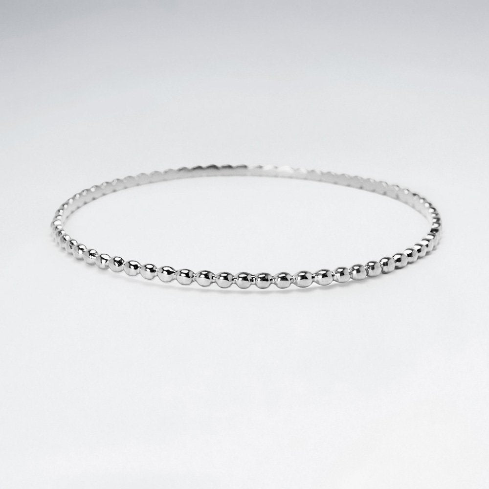 Sterling Silver Chain Bangle Bracelet