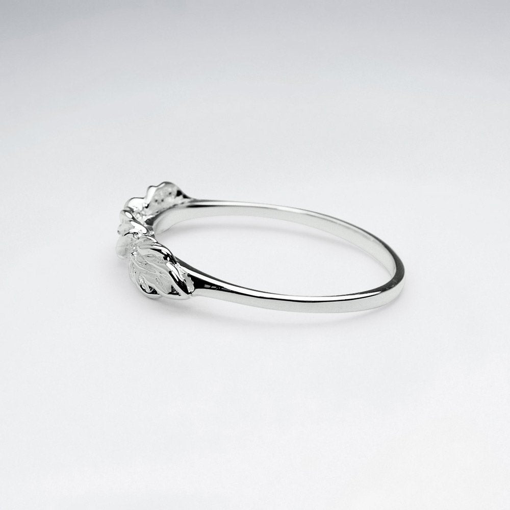 Nature's Crowning Glory Sterling Silver Leaf Ring